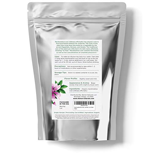 Marshmallow Root Herb 8 Oz. 227G, Contains Organic Non-Gmo Mar