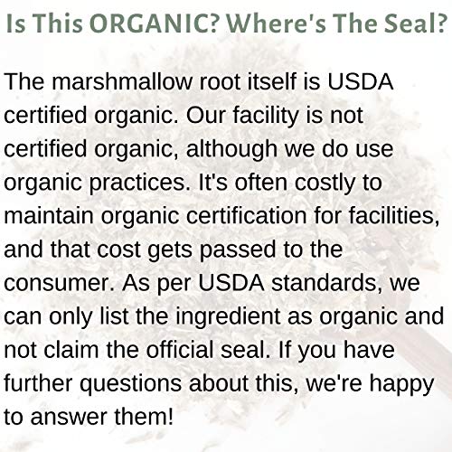 Marshmallow Root Herb 8 Oz. 227G, Contains Organic Non-Gmo Mar