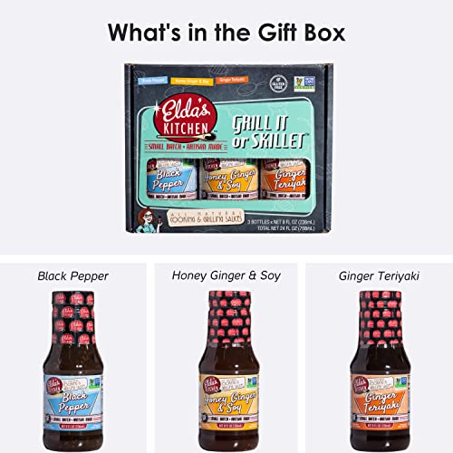 Elda’S Kitchen - Black Pepper, Honey Ginger Soy, Ginger Teriyaki