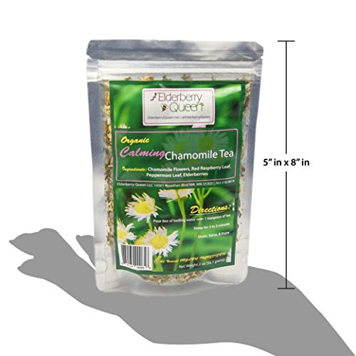 Calming Chamomile Loose Leaf Tea - Red Raspberry Leaf, Peppermin