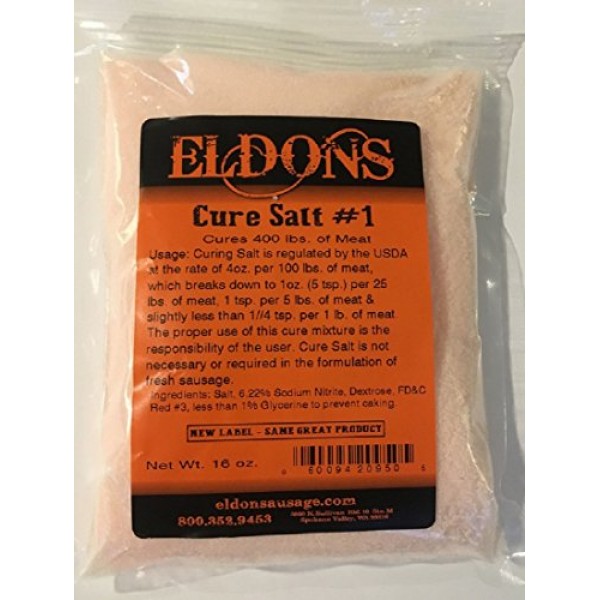 1 Pound Curing Salt #1 Prague Powder Insta-cure - Cures 400 Lbs.