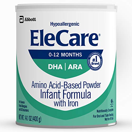 Elecare Hypoallergenic Formula, Complete Nutrition For Severe Fo