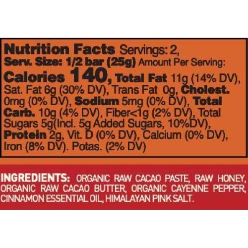 Elements Truffles Spicy Cayenne Chocolate Bar With Cinnamon - Da