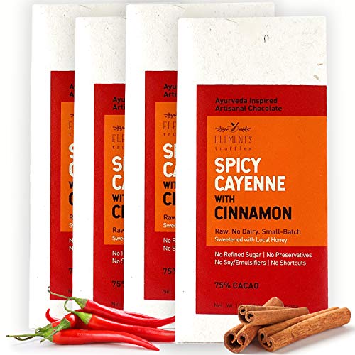 Elements Truffles Spicy Cayenne Chocolate Bar With Cinnamon - Da