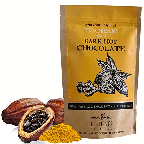 Elements Truffles Turmeric Dark Hot Chocolate -Heavy Metal Teste...
