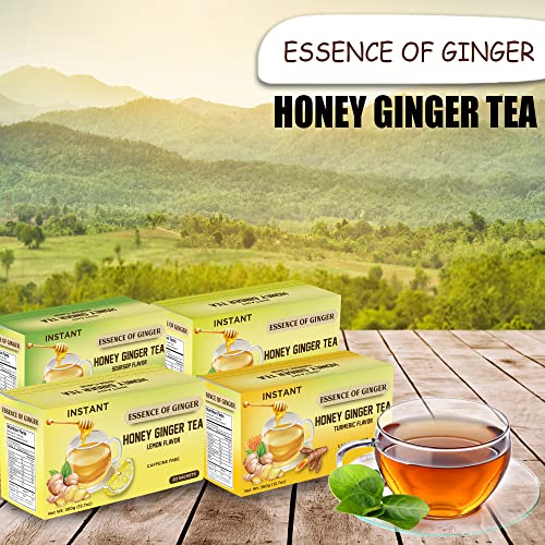 Essence Of Ginger Natural Honey Ginger Turmeric Tea - 20 Packets...