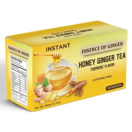 Essence Of Ginger Natural Honey Ginger Turmeric Tea - 20 Packets...