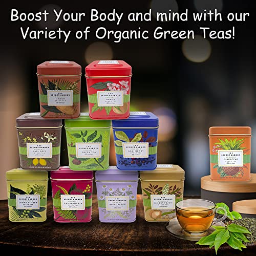 Secret Garden 100% Organic Ceylon Green Tea - 50 Packets - Natur...