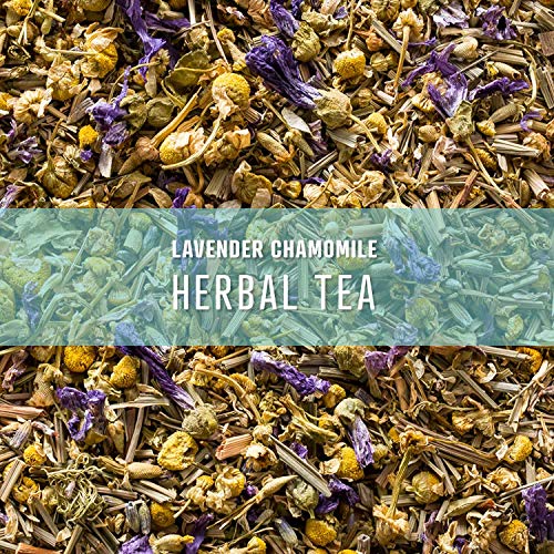 Elevate Tea Lavender Chamomile Herbal Tea, Loose Leaf Tea Blend,