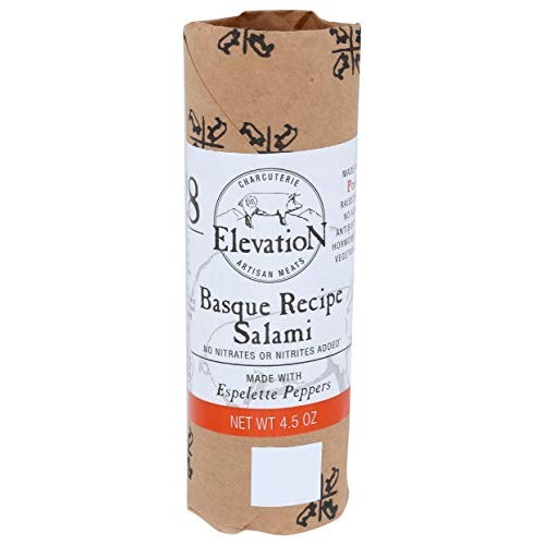 Elevation Artisan Meats, Salami Basque Recipe, 4.5 Ounce
