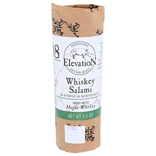 Elevation Artisan Meats, Salami Whiskey Maple, 4.5 Ounce