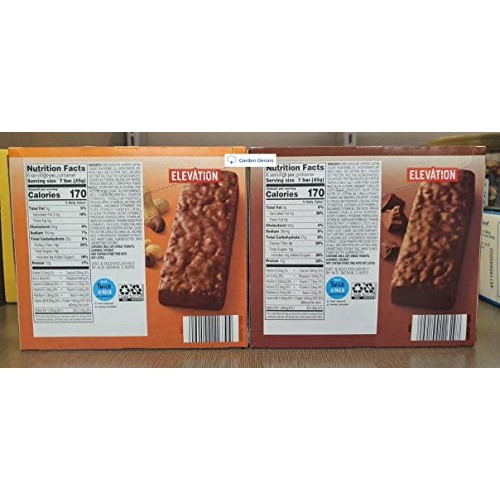 Elevation Protein Meal Bars Chocolate Peanut Butter and Double C... Elevation Protein Meal Bars Chocolate Peanut Butter and Double C...