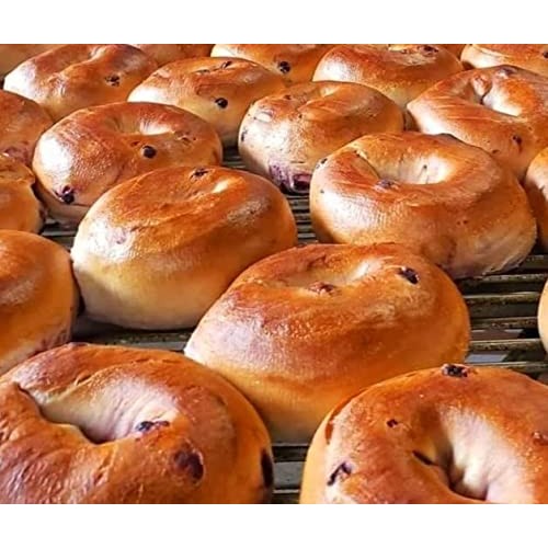 Elies Blueberry Bagel- 6 pack of 4 Blueberry bagels per pack-24...