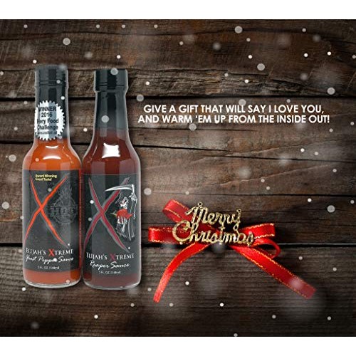 Elijah’S Xtreme Ghost Pepper And Carolina Reaper Hot Sauce 2-Pac