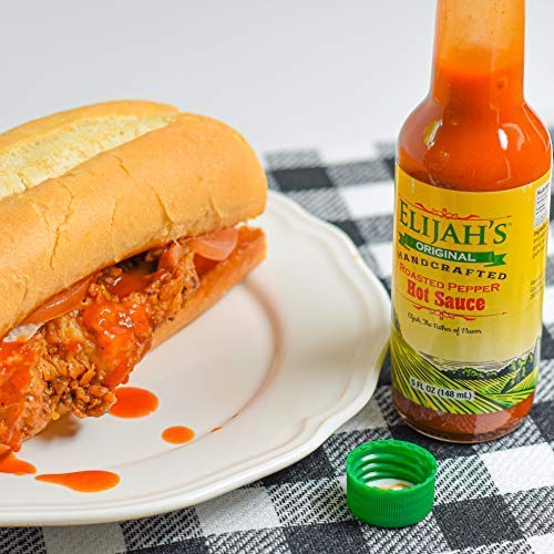 Elijahs Original Roasted Pepper Hot Sauce, Made From Fire Roast