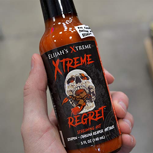 Elijahs Xtreme Regret Hot Sauce - Super Hot - Hot Sauce Made Wi
