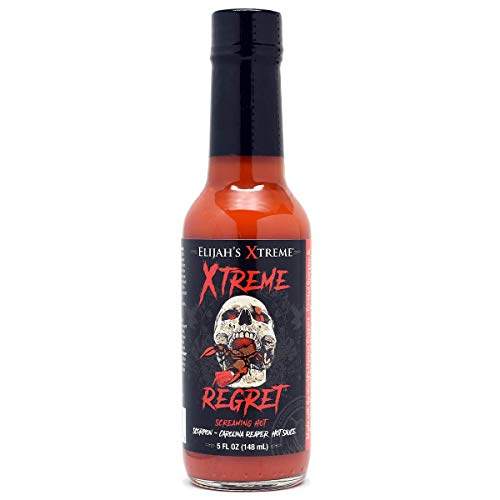 Elijahs Xtreme Regret Hot Sauce - Super Hot - Hot Sauce Made Wi