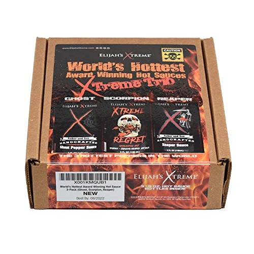 Elijahs Xtreme Worlds Hottest Award Winning Hot Sauce Gift Set,