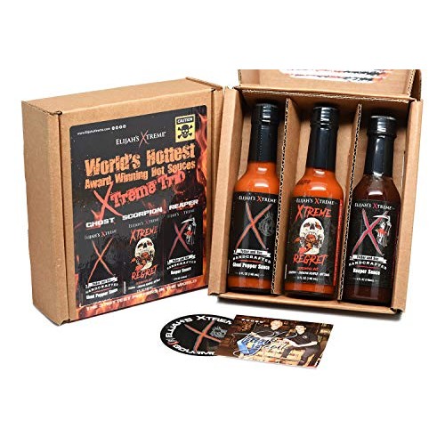 Elijahs Xtreme Worlds Hottest Award Winning Hot Sauce Gift Set,
