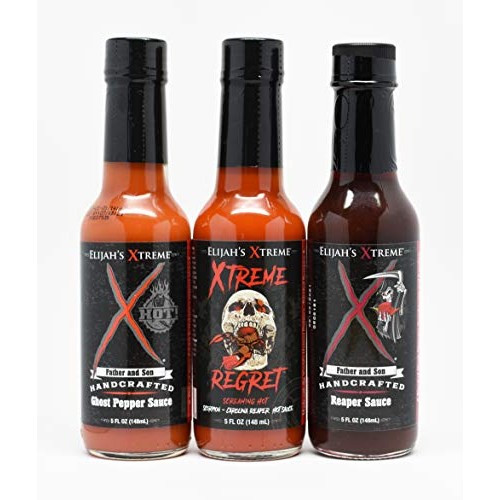 Elijahs Xtreme Worlds Hottest Award Winning Hot Sauce Gift Set,