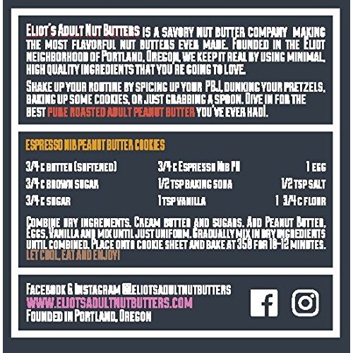 Eliots Nut Butters Espresso Nib Peanut Butter, Non-Gmo, Gluten