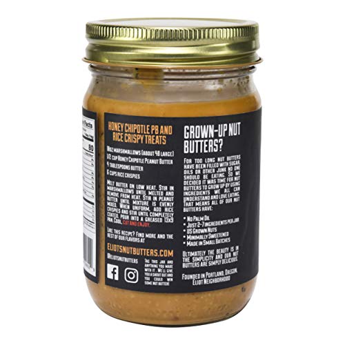 Eliots Nut Butters Honey Chipotle Peanut Butter, Non-Gmo, Glute