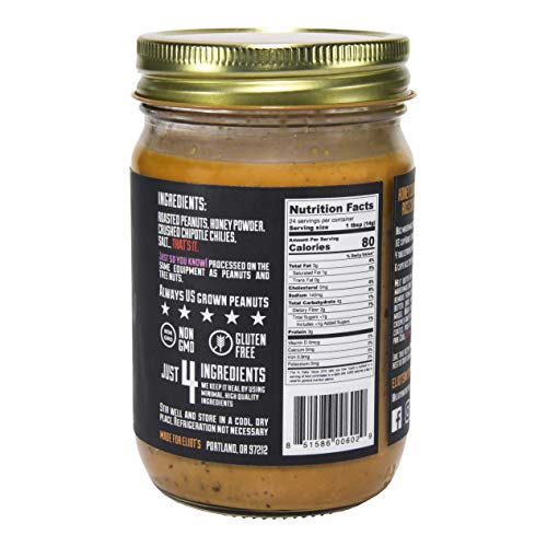 Eliots Nut Butters Honey Chipotle Peanut Butter, Non-Gmo, Glute