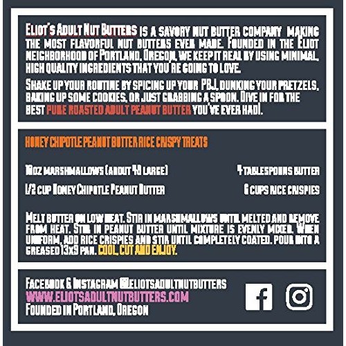 Eliots Nut Butters Honey Chipotle Peanut Butter, Non-Gmo, Glute