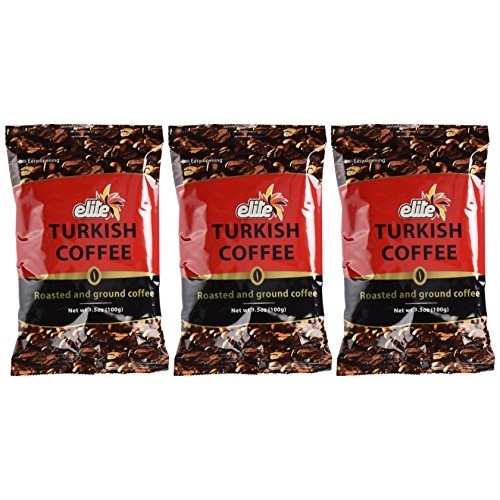 Elite Turkish Coffee Roasted And Ground 3.5 Ounce 3 Pack Elite Turkish Coffee Roasted And Ground 3.5 Ounce 3 Pack