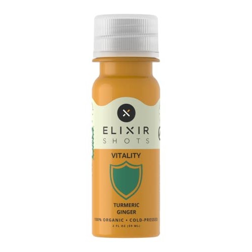 Elixir Shots Vitality 12 Pack Immunity Wellness Shot with 100%...