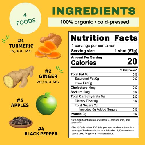 Elixir Shots Vitality 12 Pack Immunity Wellness Shot with 100%...