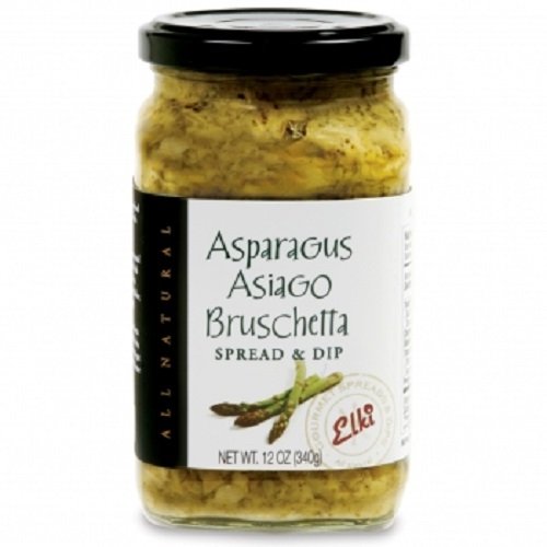Elkis Gourmet Asparagus Asiago Bruschetta, 12 Ounce