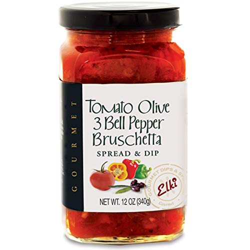 Elkis Gourmet Tomato Olive &Amp; 3 Bell Pepper Bruschetta | Delicio