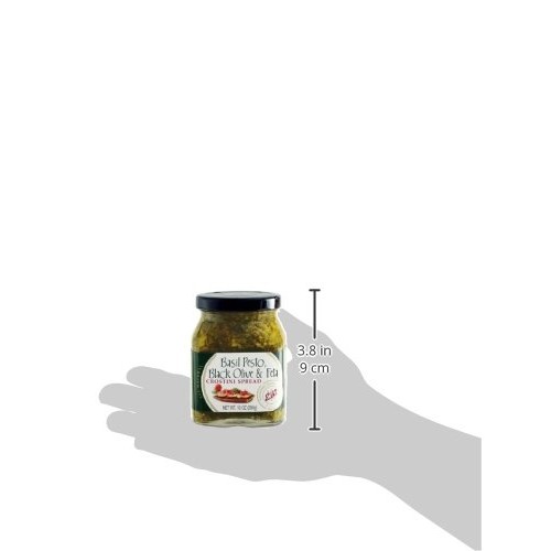 Elkis Gourmet Basil Pesto Kalamata Olive And Feta Crostini Spre