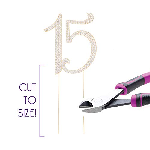 Ella Celebration 15 Cake Topper Gold Quinceañera 15Th Birthday C