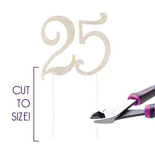 Ella Celebration 25 Cake Topper For 25Th Birthday Or Anniversary