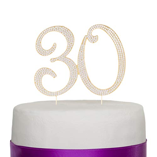 Ella Celebration 30 Cake Topper For 30Th Birthday Or Anniversary