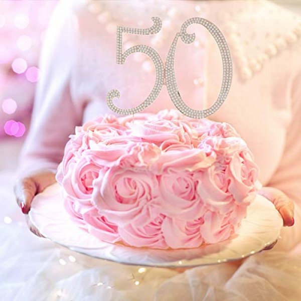 Ella Celebration 50 Cake Topper 50Th Birthday Or Anniversary Par