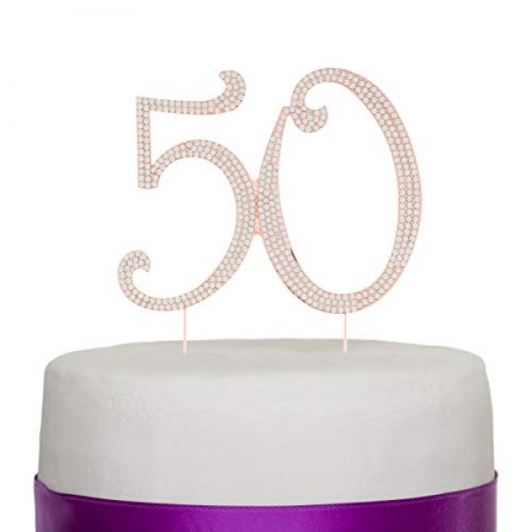 Ella Celebration 50 Cake Topper 50Th Birthday Or Anniversary Par