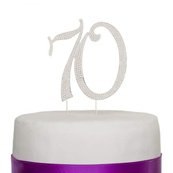 Ella Celebration 70 Cake Topper for 70th Birthday or Anniversary...