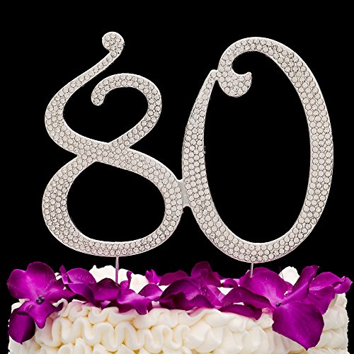 Ella Celebration 80 Cake Topper For 80Th Birthday Anniversary Pa