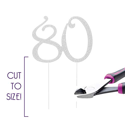 Ella Celebration 80 Cake Topper For 80Th Birthday Anniversary Pa