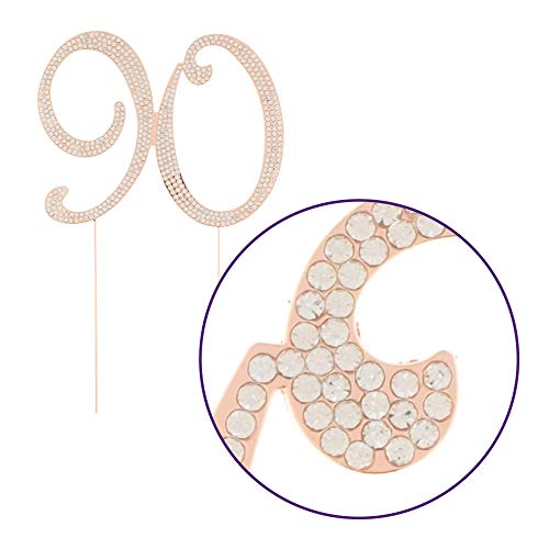 Ella Celebration 90 Cake Topper For 90Th Birthday - Rhinestone N