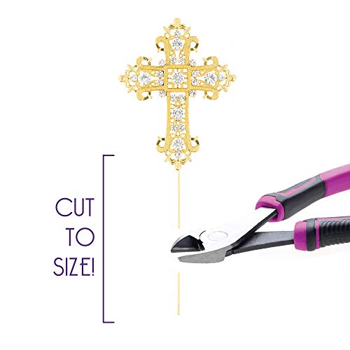 Ella Celebration Cross Cake Topper, Religious Wedding, Baptism,