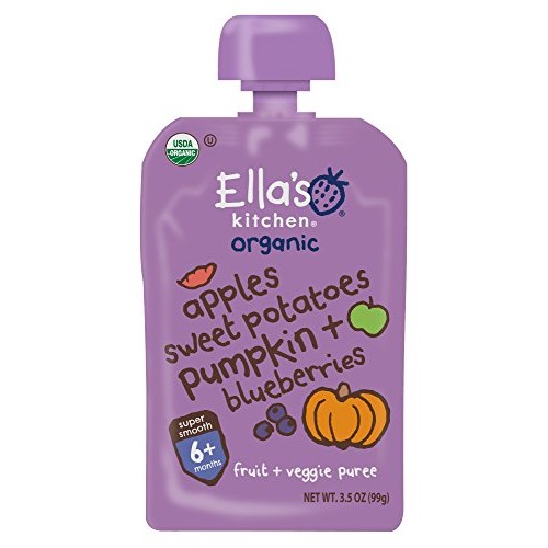 Ellas Kitchen Organic 6+ Months Baby Food, Apples Sweet Potatoe