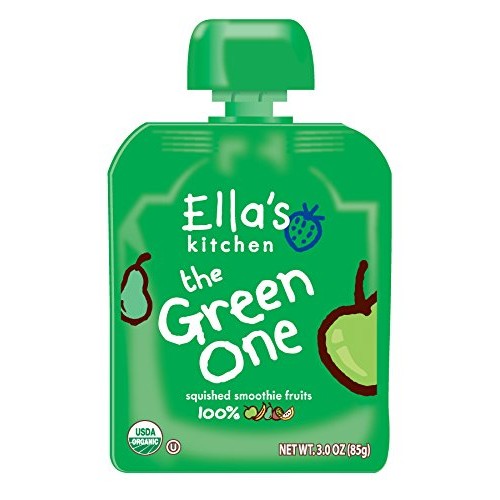 Ellas Kitchen Organic Smoothie Fruits, The Green One, 3 Ounce