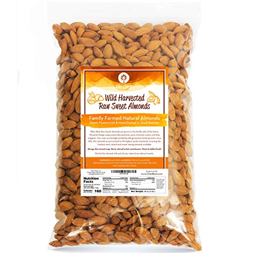 Raw Almonds Sweet Wild Harvested - Fresh &Amp; Plump - Naturally Ste