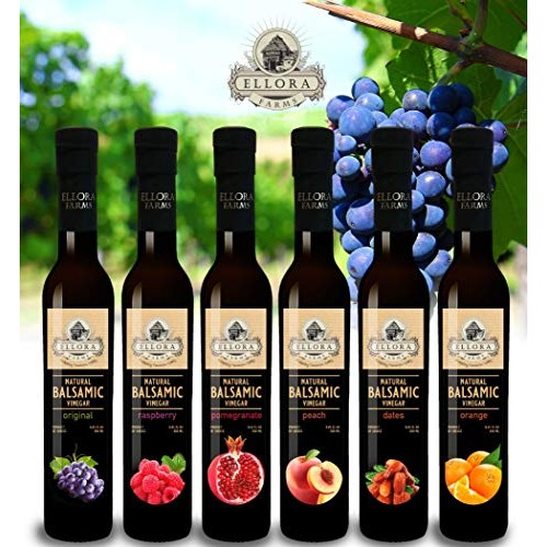 Ellora Farms, Fresh Peach Infused Balsamic Vinegar, All Natural,