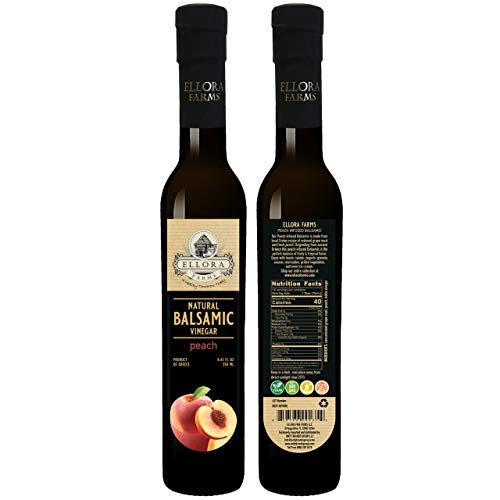 Ellora Farms, Fresh Peach Infused Balsamic Vinegar, All Natural,
