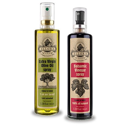 Greek Extra Virgin Olive Oil And Balsamic Vinegar In Glass Spray